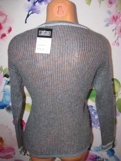 Mohérová šedá svetříková halenka luisa cerano, 38