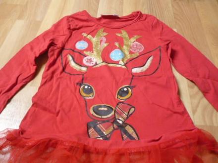 Vánoční triko vel. 2-4, 104