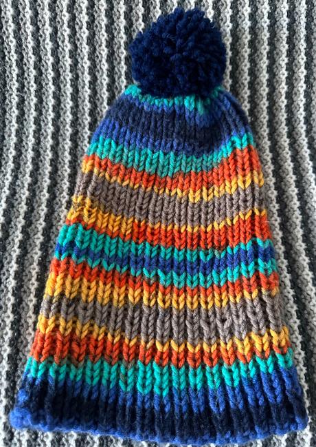 Pletená čepice z vlny, 