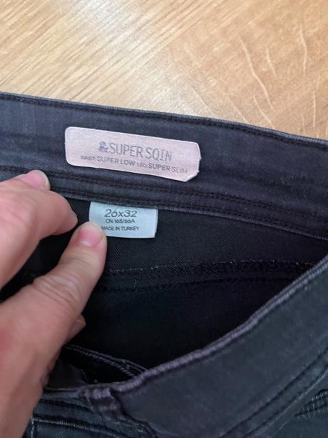 Rifle skinny vel 26/32, h&m,s