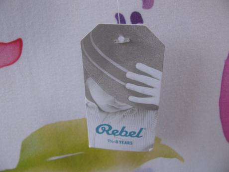 Bílé bavlněné tričko/unisex, rebel,92