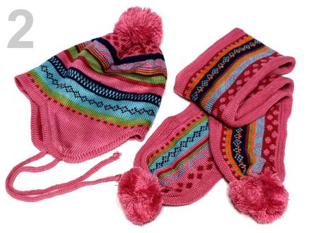 Dětská čepice a šála, 98