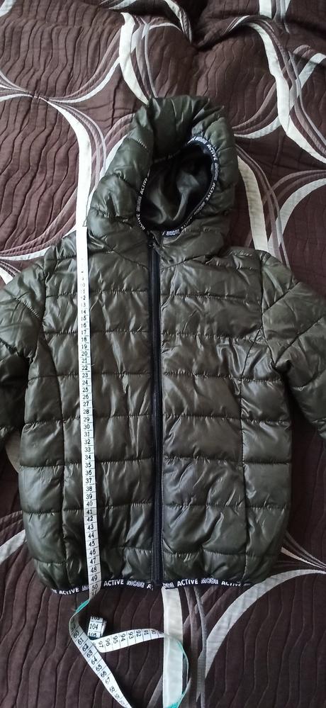 Bunda prošívaná zelená, 128