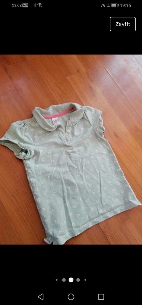 Dětské tričko s květinami, h&m, h&m,92