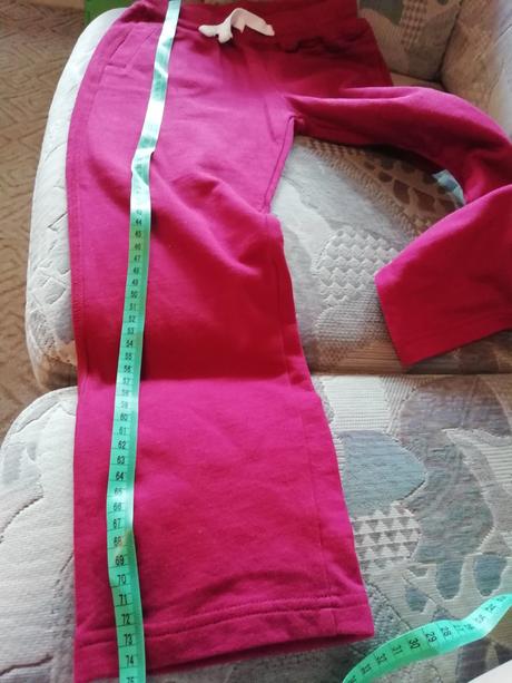 Hezké bavlněné tepláky 116-122-nové, 122