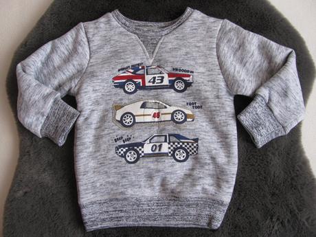 Parádní mikina se střikem a s vnitřní kožešinkou, next,98