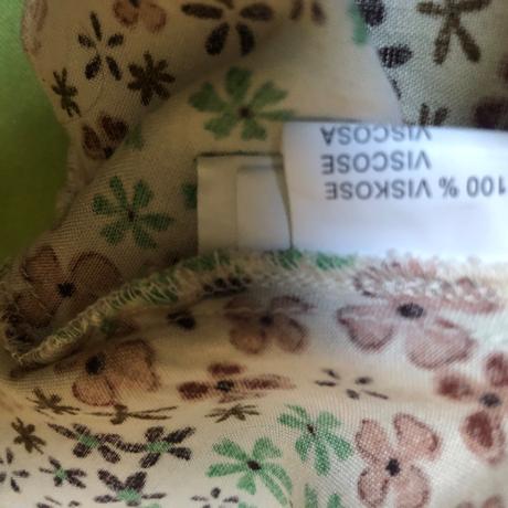 Sukne s kytickama xs zeleno hnedo cremova, xs