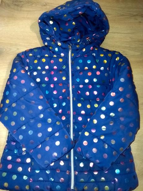 Zimní bunda s puntíky 110 next, next,110