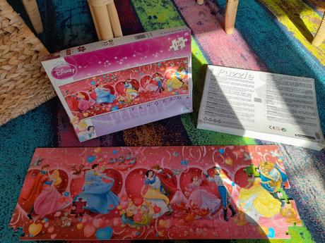 Puzzle disney princezny velké,160 dílků,5chybí, 