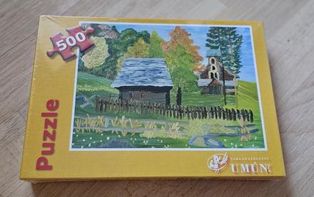 Puzzle chaloupka malba 500 kusů,