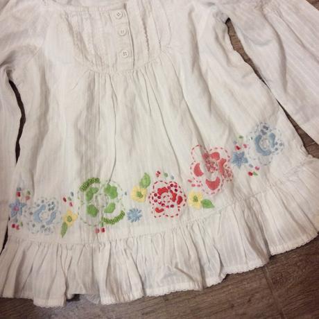 Bavlněná halenka s vyšívanými kytičkami, rocha.little.rocha,122