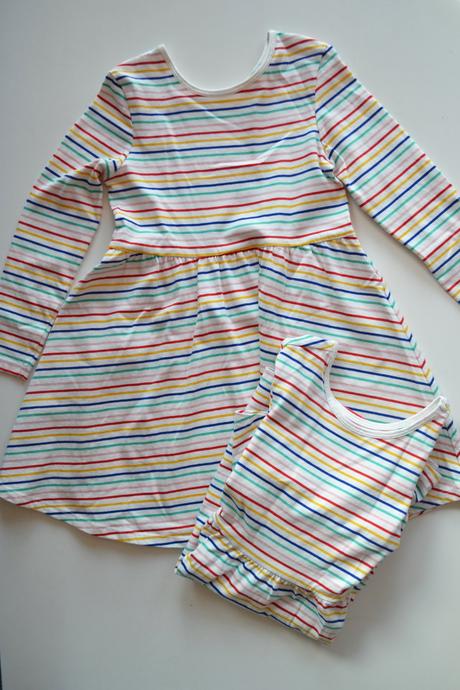 Proužkované šatičky 2ks, marks & spencer,110