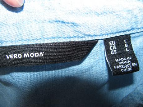 Dámské šaty z tenké letní džínoviny vero moda, vero moda,l