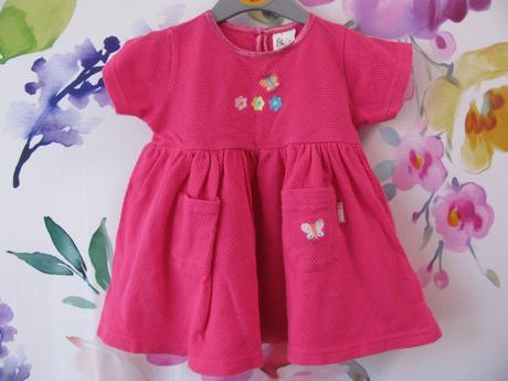 Letní bavlněné růžové šatičky s vyšívkou, bhs,62