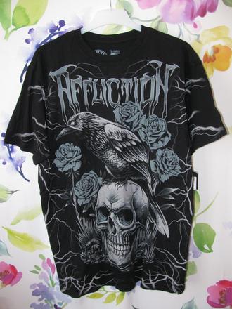 Bavlněné pánské,chlapecké tričko affliction, xl