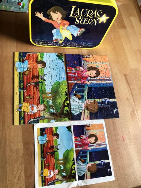 Laura a jeji hvezda - puzzle 4 kusy - kufrik,