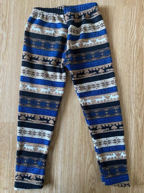 Vyteplené legíny - vel. 134/140, 122