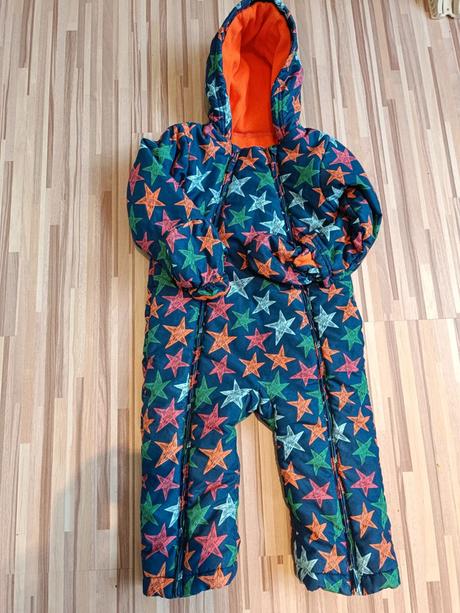Zimní kombinéza s hvězdičky 92, marks & spencer,92
