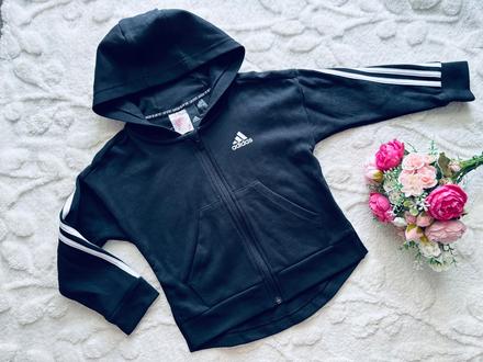 K5/ mikina dívčí černá adidas- v.6/7 let, adidas,122