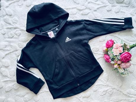 K5/ mikina dívčí černá adidas- v.6/7 let, adidas,122