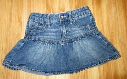 Riflová sukně, h&m,86