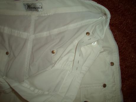 Bílé kalhoty 7/8, kraťasy 3/4 rollup, women'secret,40