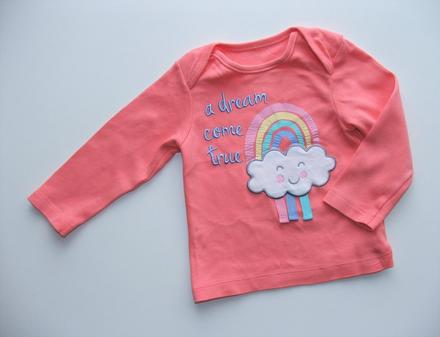 W29 tričko s duhou vel. 80, nutmeg,80