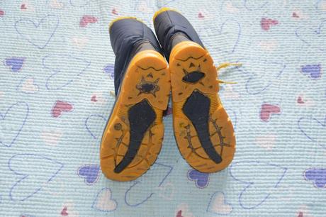 Oteplené gumáky boty zimní přechodové gumové, 27