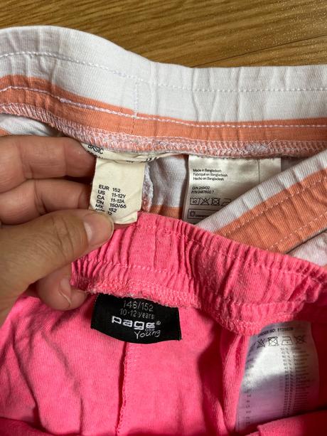 4x bavlněné pohodlné kraťasy, šortky, h&m,134