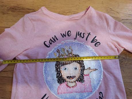 Triko dívčí, s měnícími flitry, vel. 134, 134