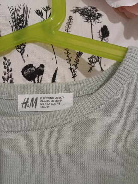 Mint svetr se srnečkou h&m 122/128, h&m,128