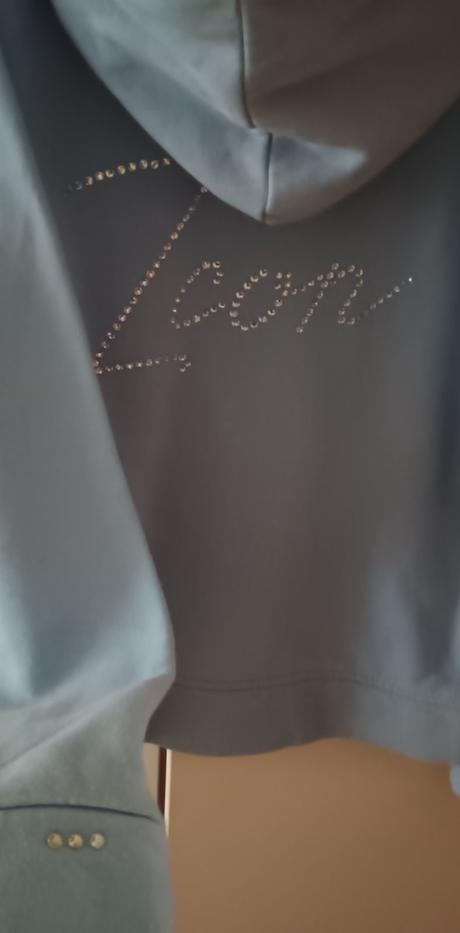 Krásná bavlněná mikina s kamínky vel.xs/s, xs