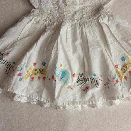 Sváteční šatičky se zvířátky a krajkou zn. f&f, f&f,62