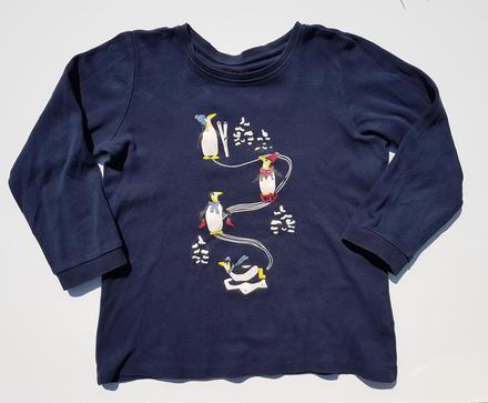 G463	chlapecké pyžamo tučňáci vel. 110-116, tcm,110