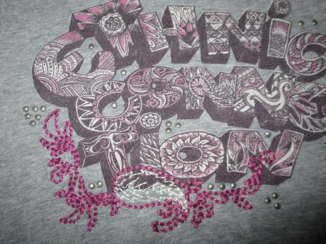 Tunička s nápisem a žabičkováním 110/116, zara,110