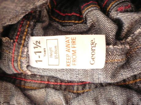 Riflová sukně zn. george, vel. 86, top stav, george,86