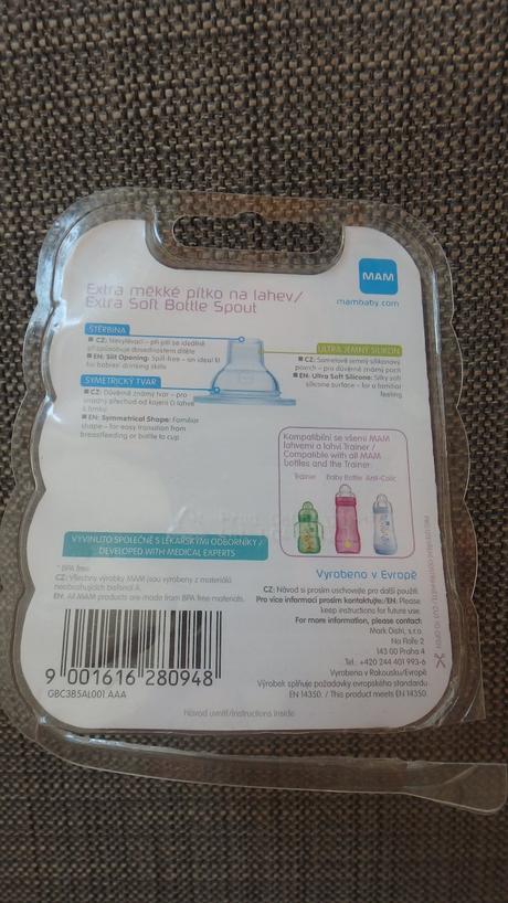 Pítko na lahev mam, mam