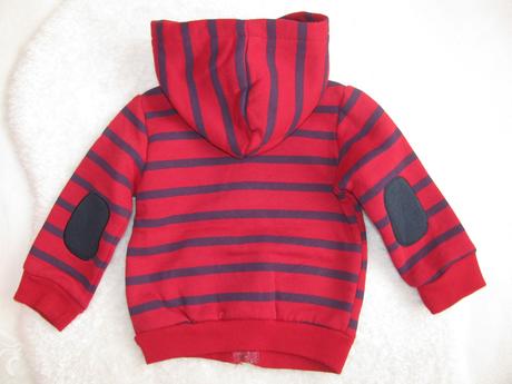 Krásná bavlněná mikina s kapucí, 86