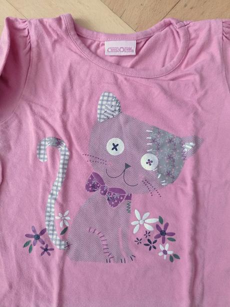 Triko dlouhý rukáv 98/104 kočky, cherokee,98