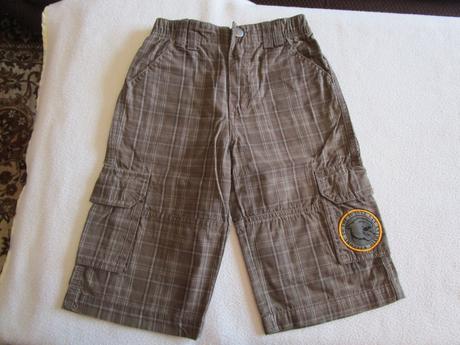 4x pěkné kraťasy,v.116-122-128, next, h&m, next,122