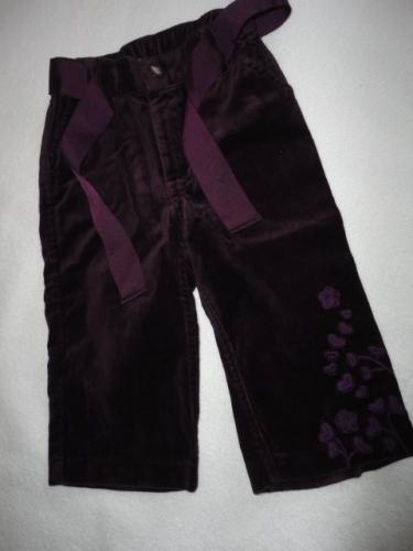 Sametové kalhotky z h&m, vel. 9-12 měsíců, h&m,80