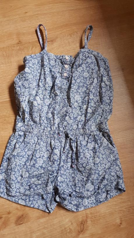 Lehoučký letní dívčí overálek, h&m,140