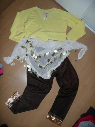 Kostým maska - jen šátek břišní tanečnice,