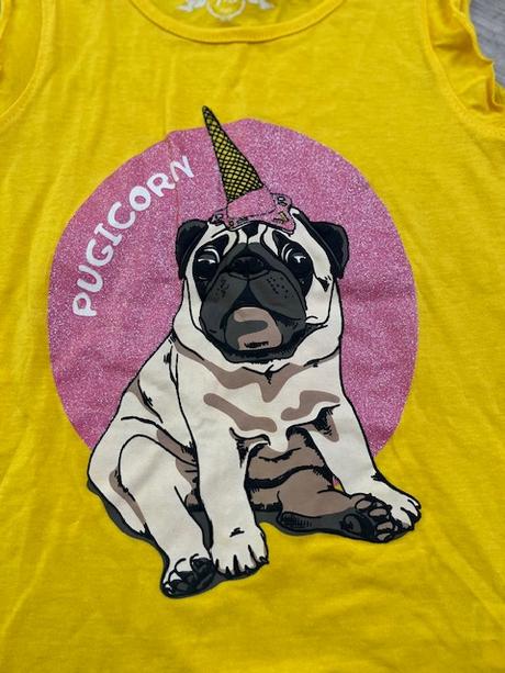 Tílko  mops 122/128, 122