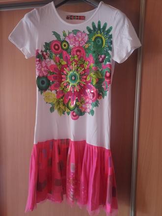 Šaty desigual - top stav 13/14 let, desigual,158
