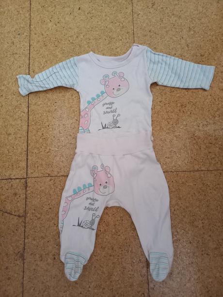 Kojenecký komplet-mikina, body a dupačky, 68