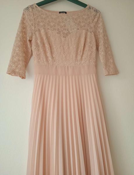 Dámské meruňkové šaty plisované orsay 40 l, orsay,40 / l