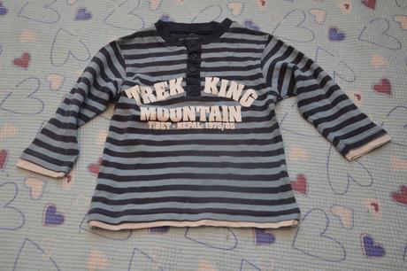 98 104 bavlněné triko prouhaté, c&a,98