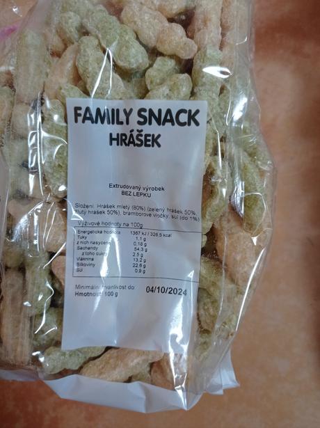 Family snack - hrášek,