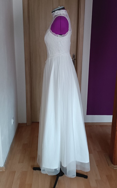 Svatební šaty s krajkou vel.32, 32
